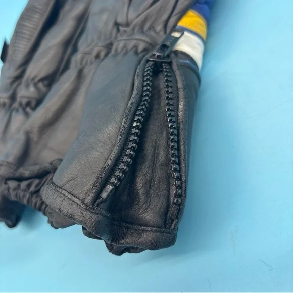 Choko Design Racing Gloves Leather Thinsulate Ski Snowmobile Checkered Small - Picture 6 of 8